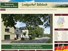 Tablet Screenshot of landgasthof-suessebach.de
